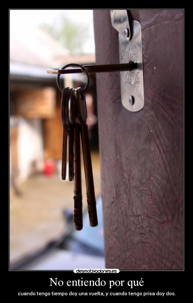 No entiendo por qué - 