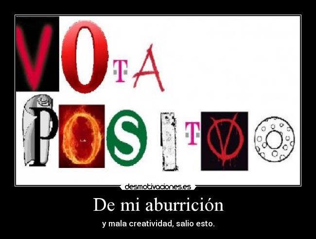 De mi aburrición - 