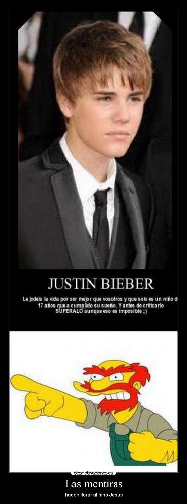 Las mentiras - hacen llorar al niño Jesus