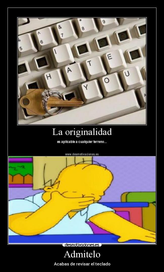 Admitelo - Acabas de revisar el teclado