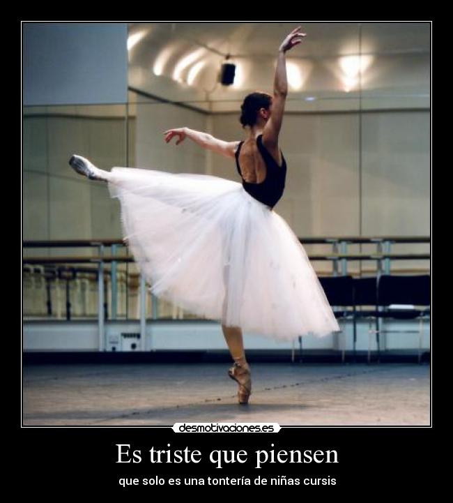 Es triste que piensen -