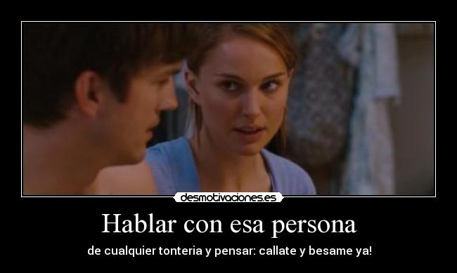 Hablar con esa persona -