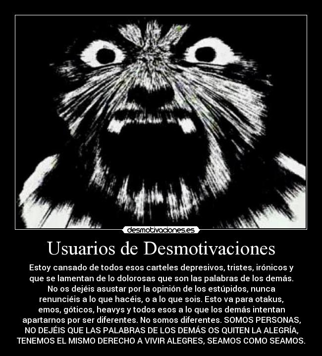 Usuarios de Desmotivaciones - 