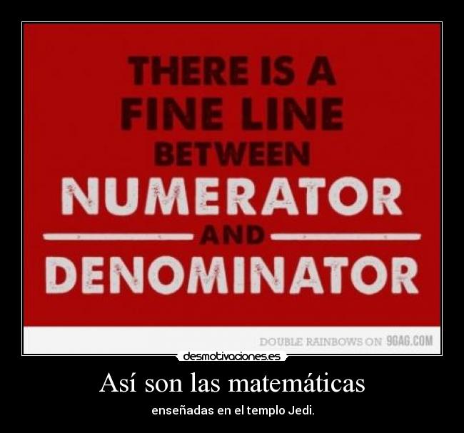 Así son las matemáticas -