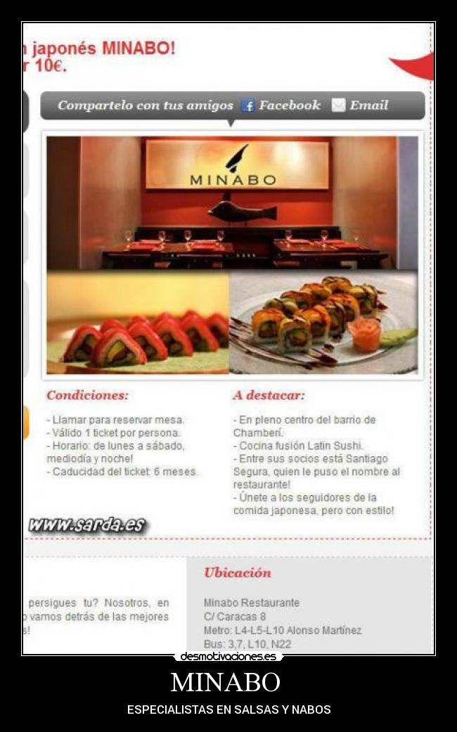 MINABO  - ESPECIALISTAS EN SALSAS Y NABOS