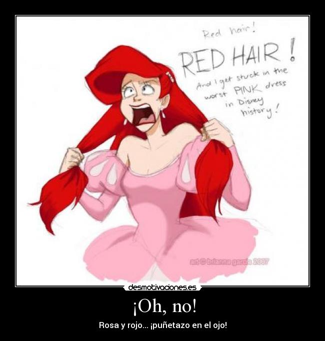 ¡Oh, no! - Rosa y rojo... ¡puñetazo en el ojo!