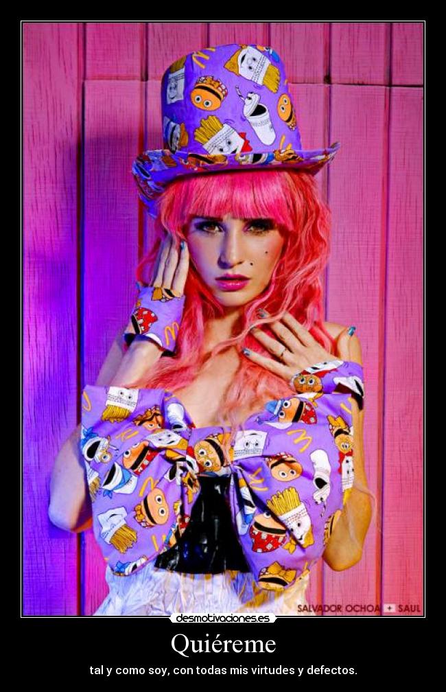 carteles quiereme soy virtudes defectos desmotivaciones