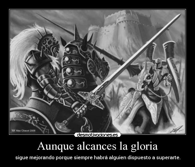 carteles gloria mejorar superar desmotivaciones