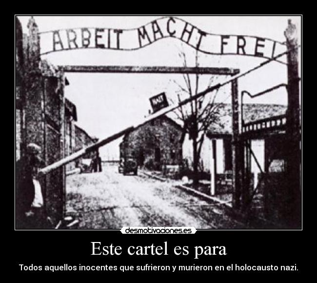 Este cartel es para - 