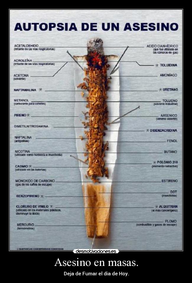 Asesino en masas. - Deja de Fumar el dia de Hoy.
