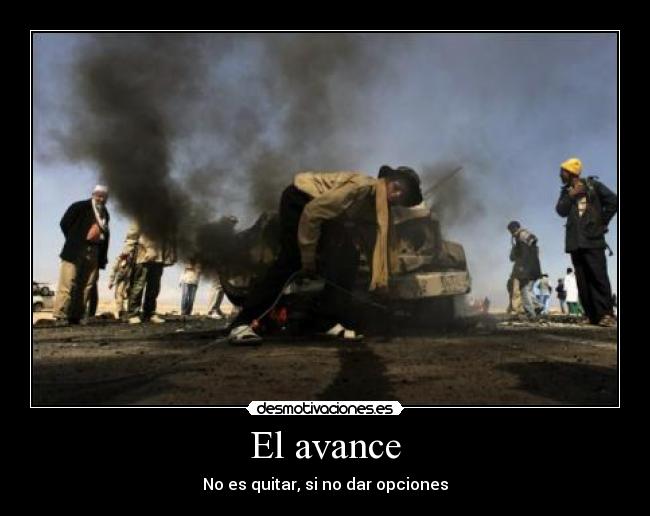 El avance - No es quitar, si no dar opciones