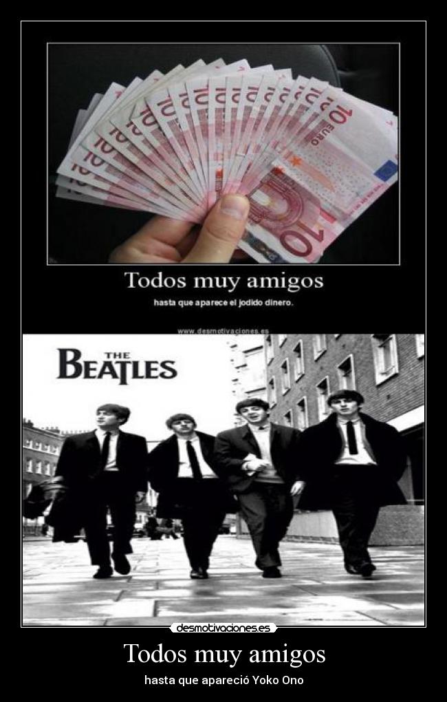 Todos muy amigos - hasta que apareció Yoko Ono