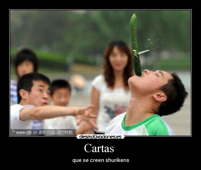 Cartas  - que se creen shurikens