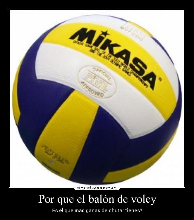 Por que el balón de voley -