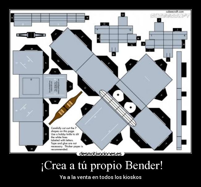 ¡Crea a tú propio Bender! - Ya a la venta en todos los kioskos