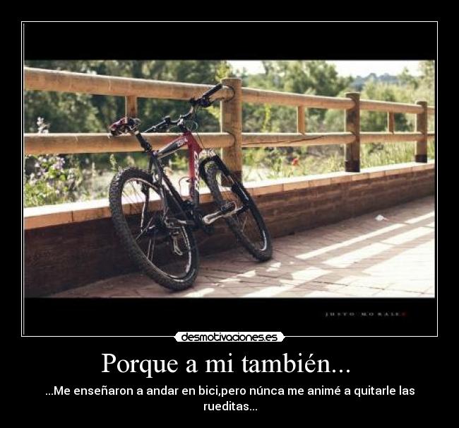 carteles bicicletapracticarnunca desmotivaciones