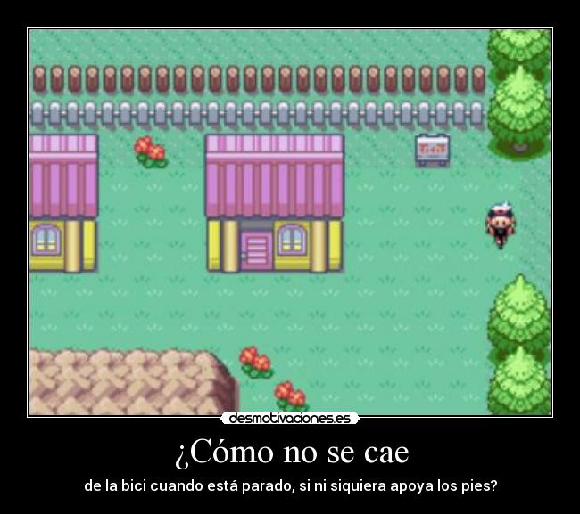 ¿Cómo no se cae -