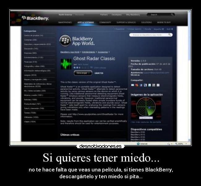 Si quieres tener miedo... -