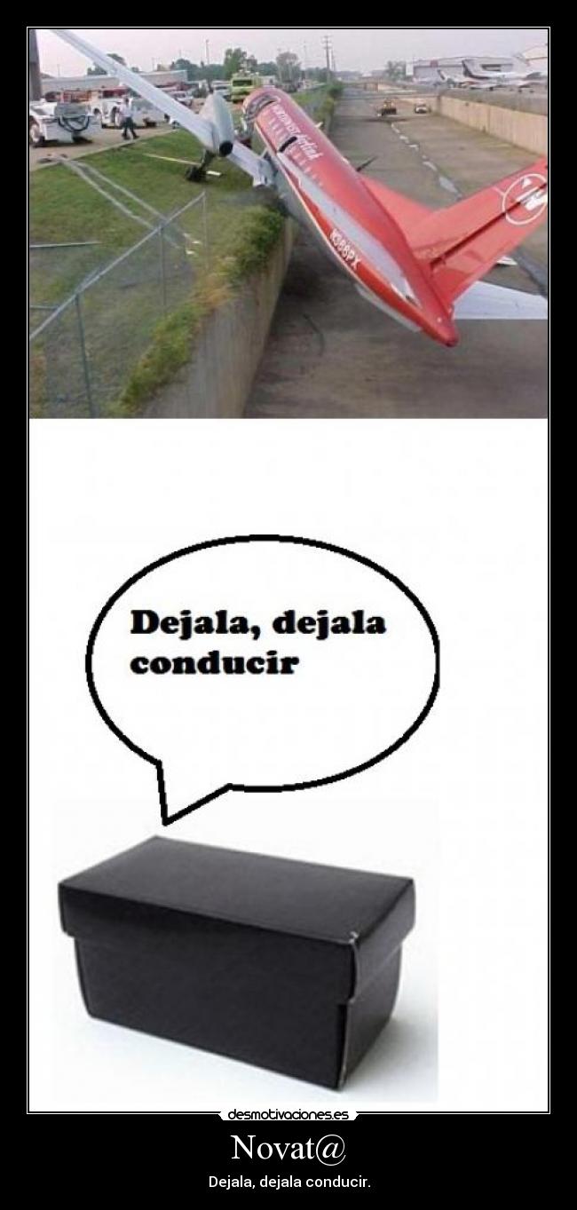 Novat@ - Dejala, dejala conducir.