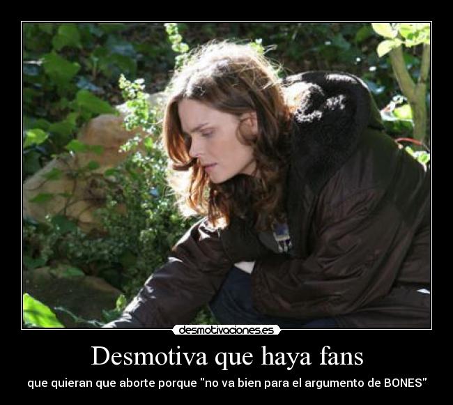 Desmotiva que haya fans -