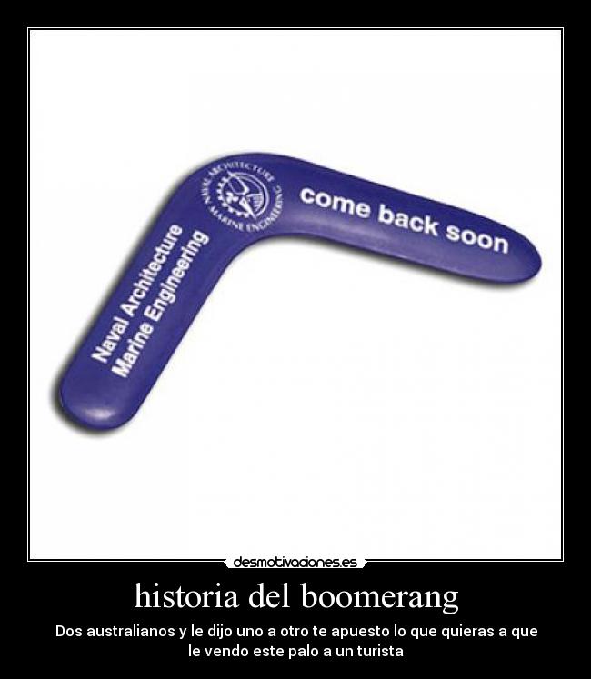 historia del boomerang -