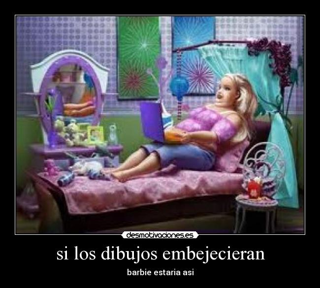 si los dibujos embejecieran - barbie estaria asi