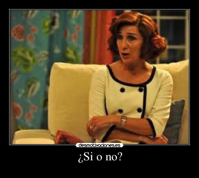 ¿Si o no? -