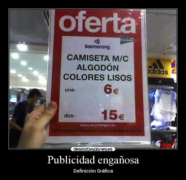 carteles publicidad enganosa desmotivaciones