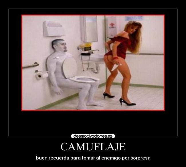 CAMUFLAJE - buen recuerda para tomar al enemigo por sorpresa