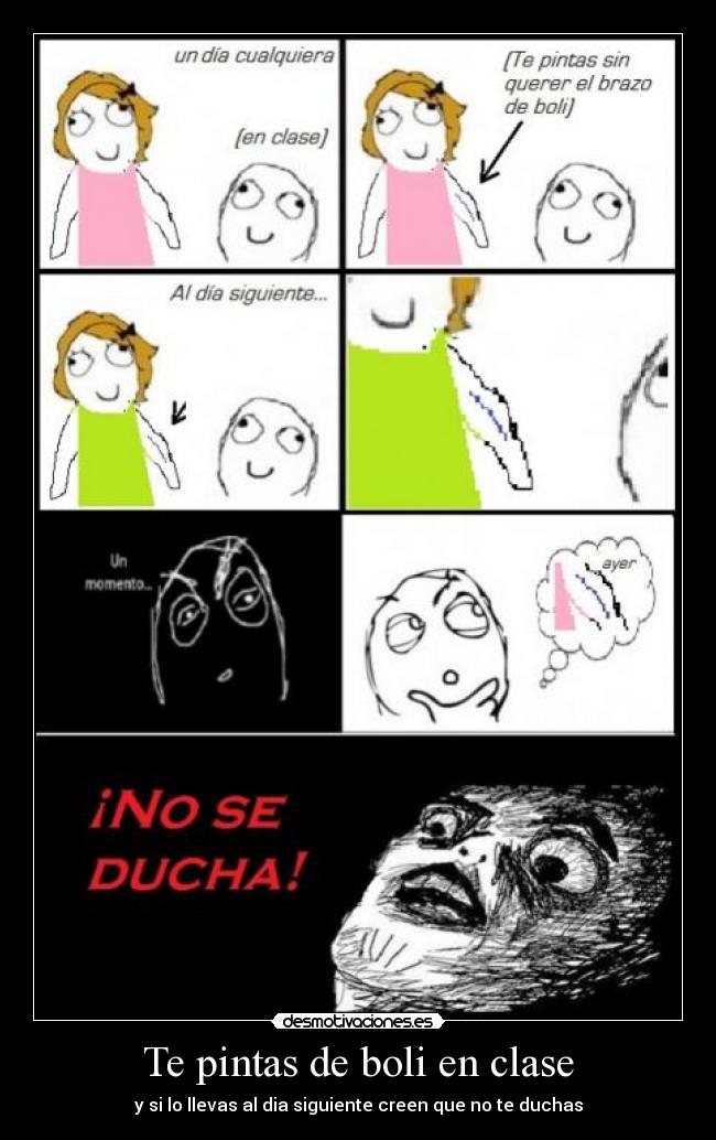 Te pintas de boli en clase - 