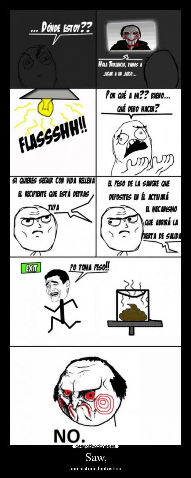 Saw, - una historia fantastica.