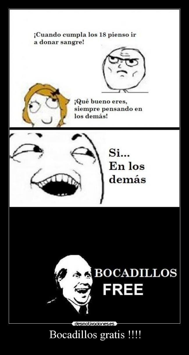 Bocadillos gratis !!!! - 