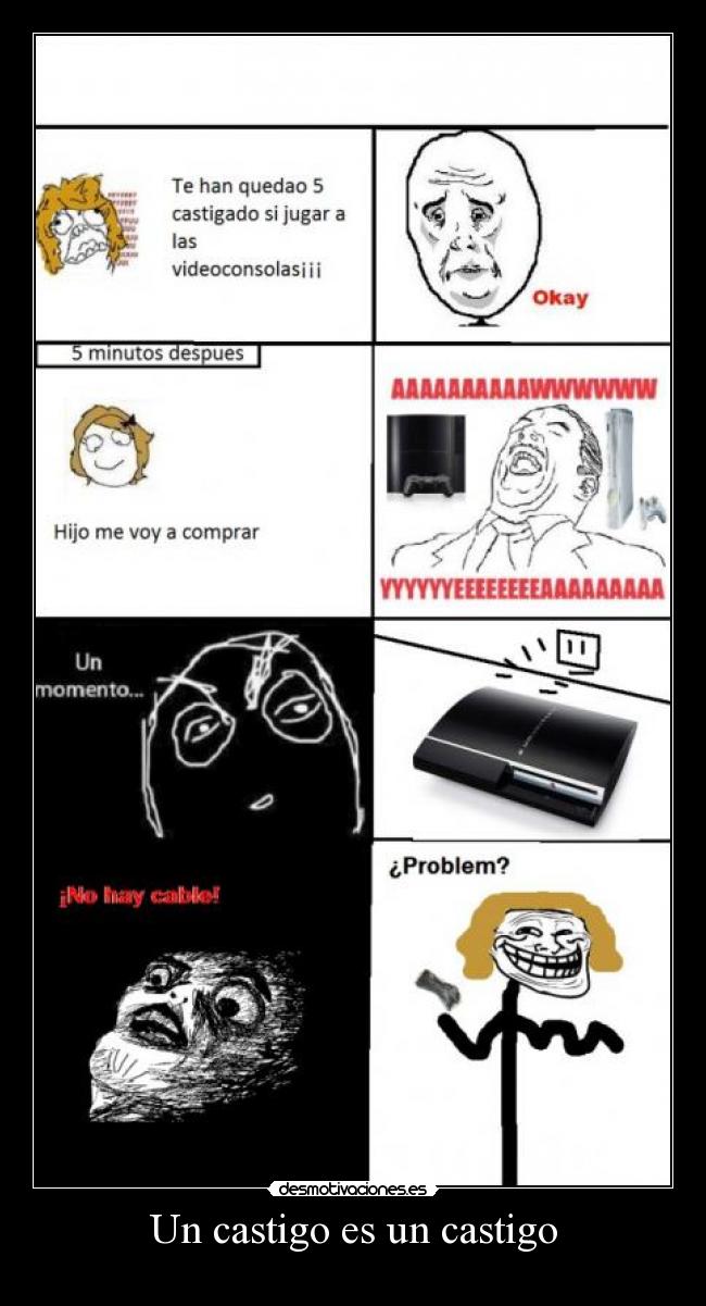 Un castigo es un castigo -