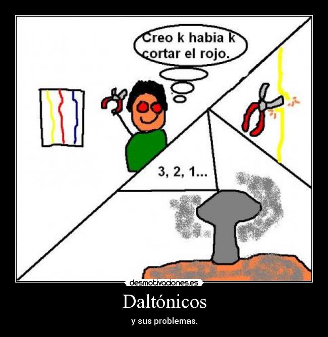 Daltónicos - y sus problemas.