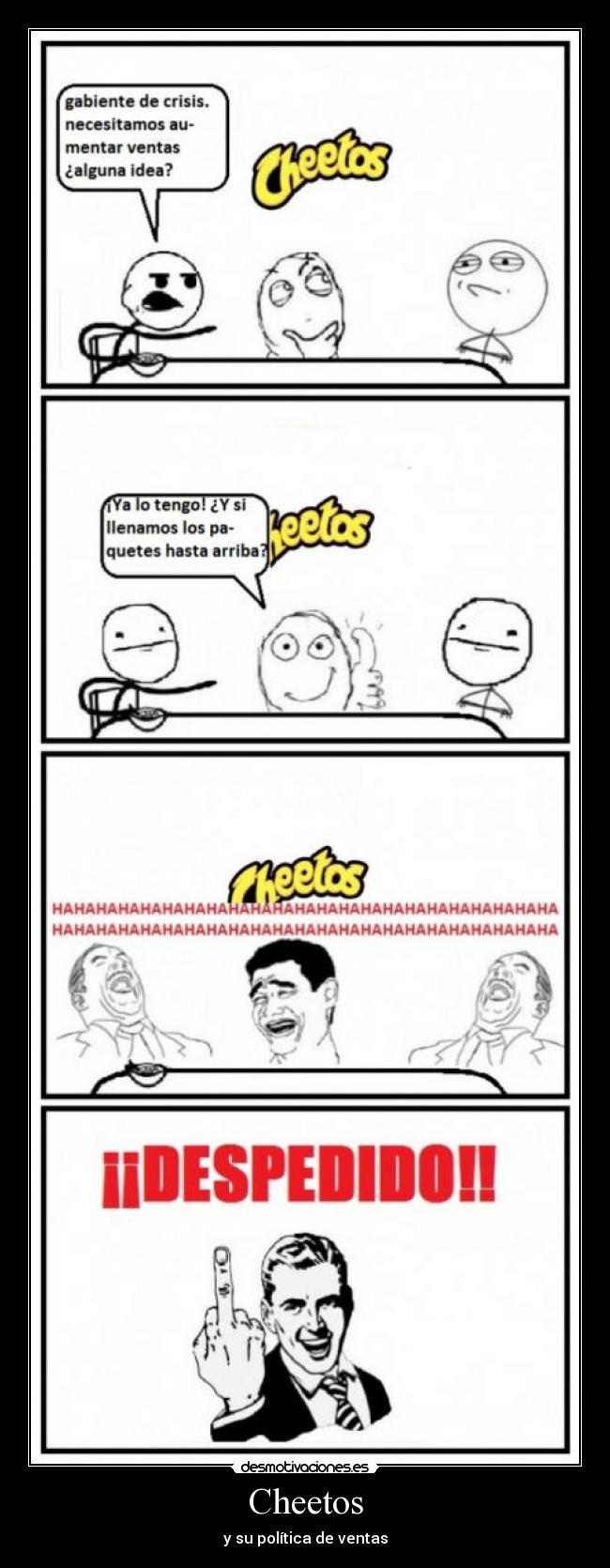 Cheetos - y su política de ventas