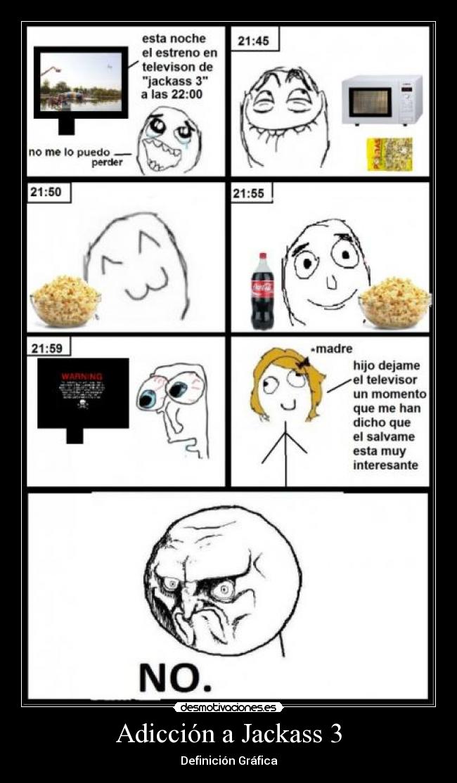 carteles adiccion jackass desmotivaciones