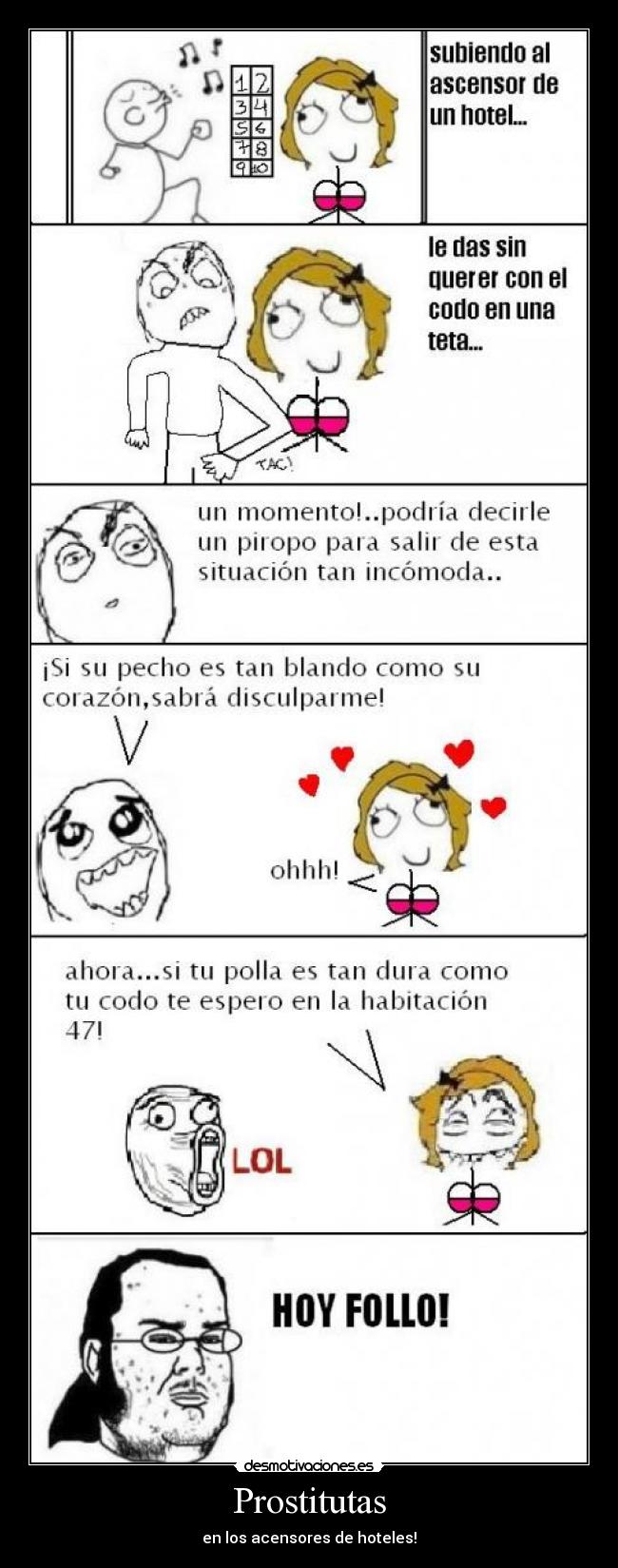 Prostitutas - en los acensores de hoteles!