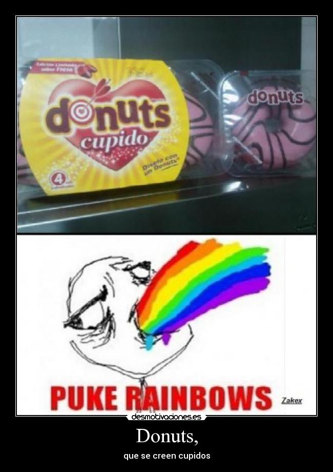 Donuts, - que se creen cupidos
