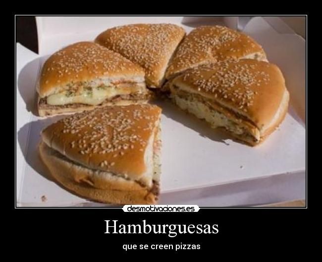 carteles hamburguesas desmotivaciones