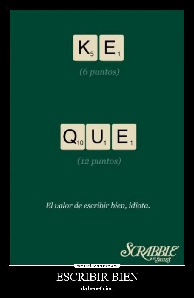 ESCRIBIR BIEN - da beneficios.