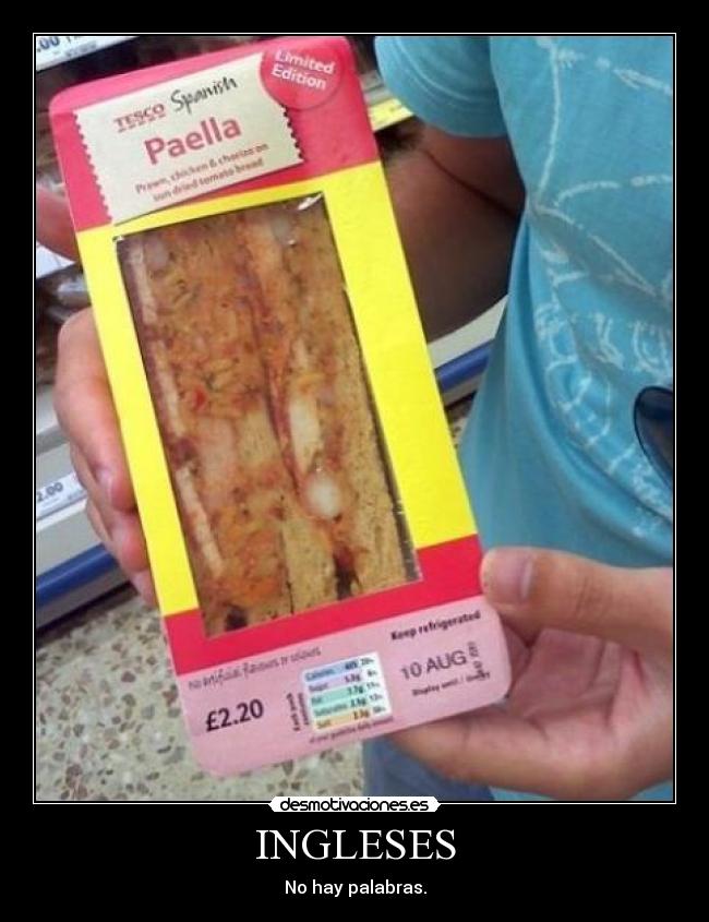 INGLESES - No hay palabras.