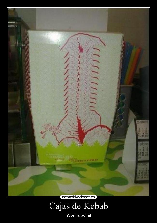 Cajas de Kebab - ¡Son la polla!