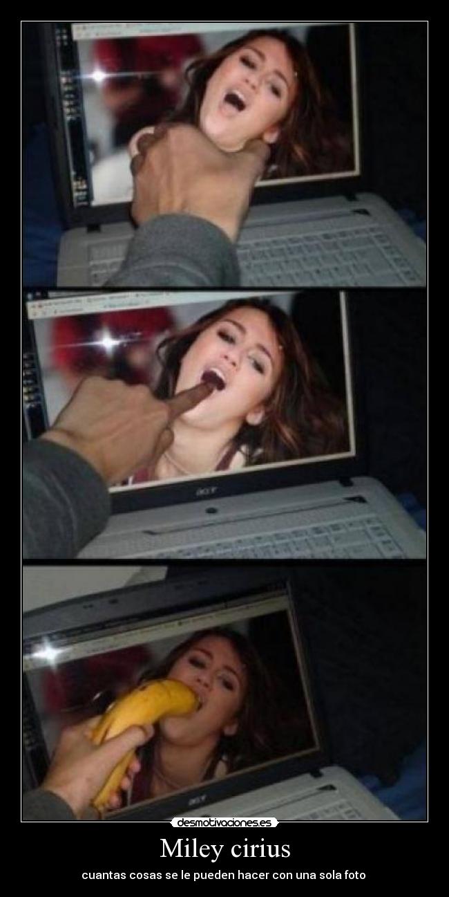 Miley cirius - cuantas cosas se le pueden hacer con una sola foto