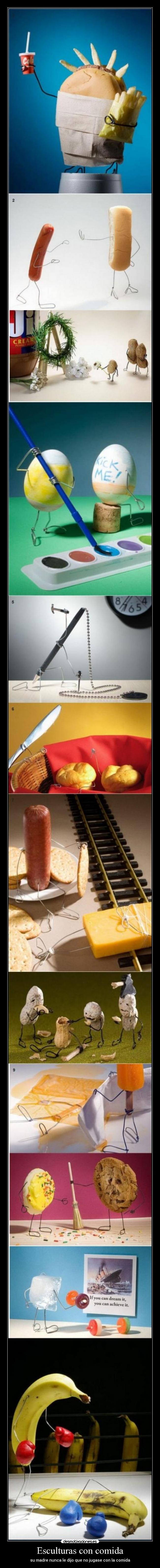 Esculturas con comida - 