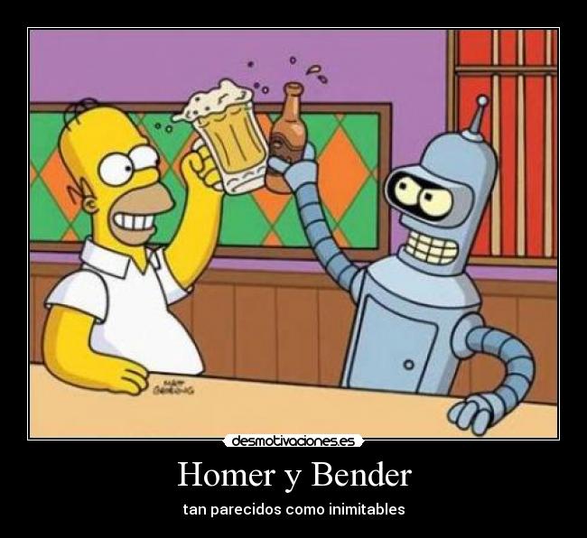 Homer y Bender - 