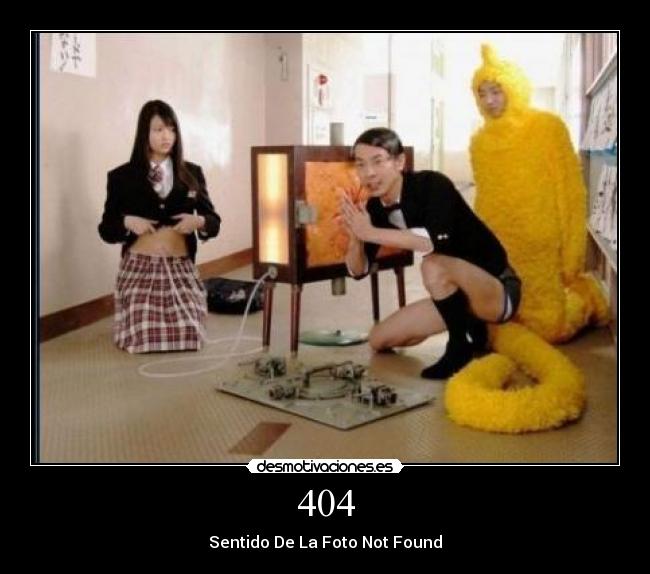 404 - Sentido De La Foto Not Found