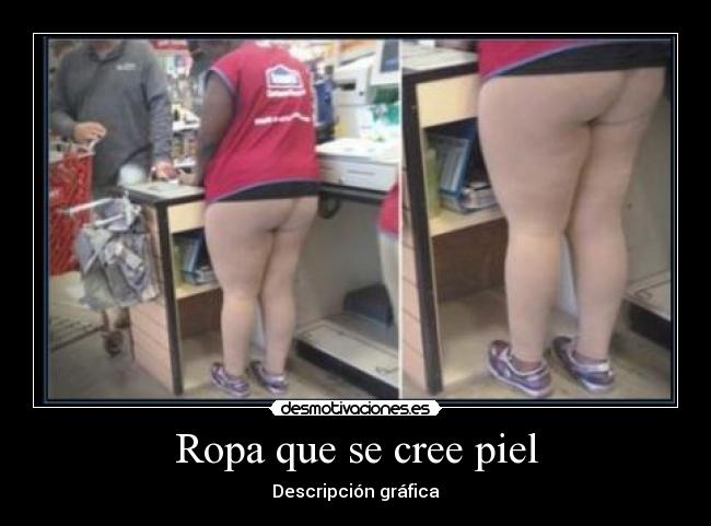 Ropa que se cree piel - Descripción gráfica