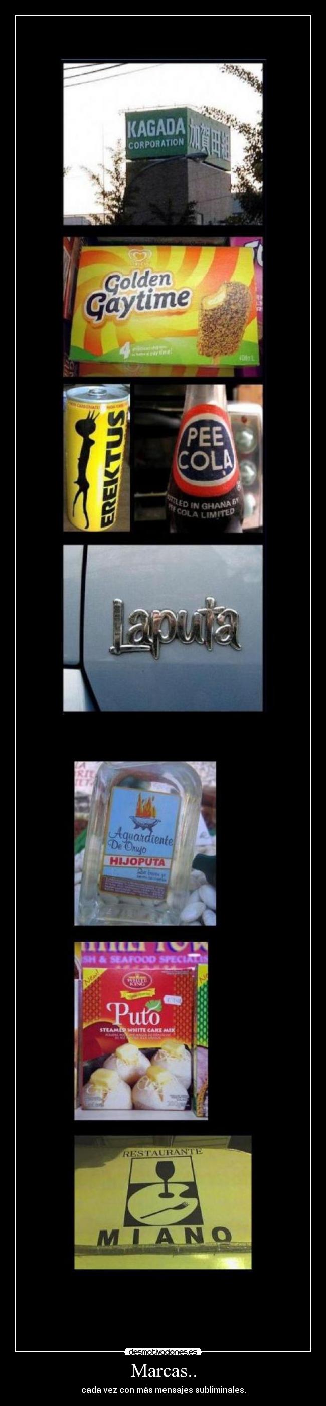 Marcas.. - cada vez con más mensajes subliminales.