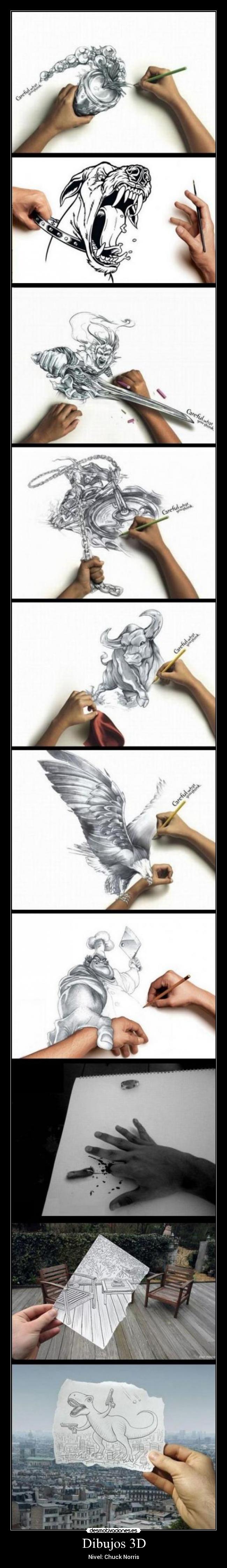 Dibujos 3D - Nivel: Chuck Norris