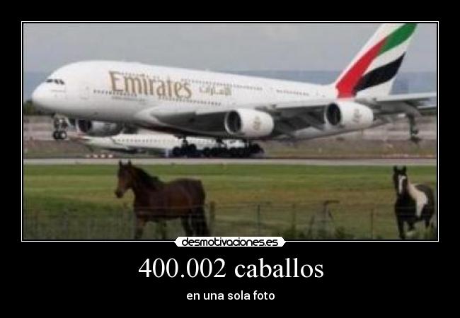 400.002 caballos - en una sola foto